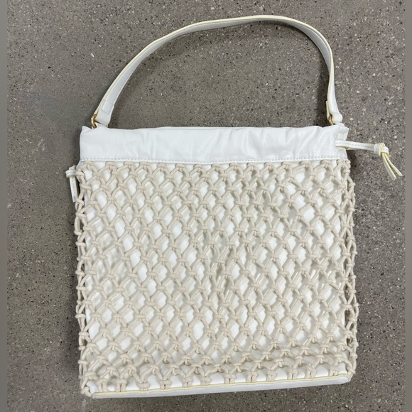 ELIZABETH & JAMES Rope Purse Ivory Color - shoulder bag tote - Picture 3 of 9